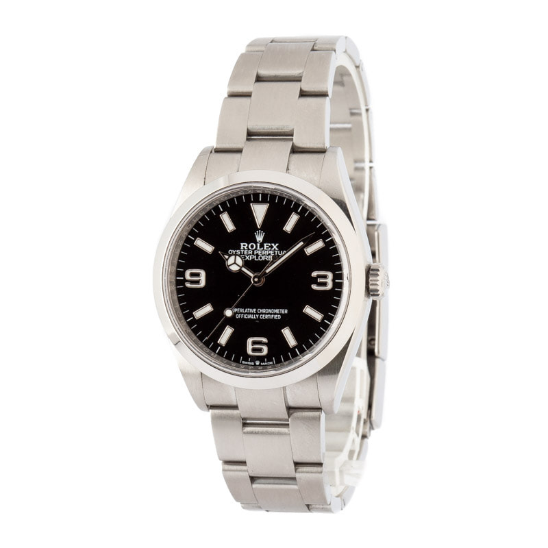 Pre-Owned Rolex Explorer 124270 Black Arabic Dial - 2