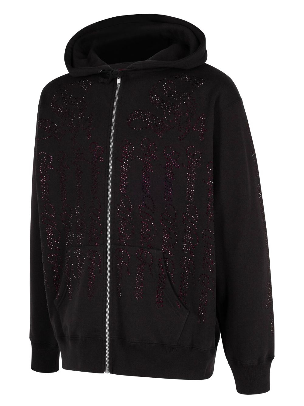 crystal-embellished hoodie - 2