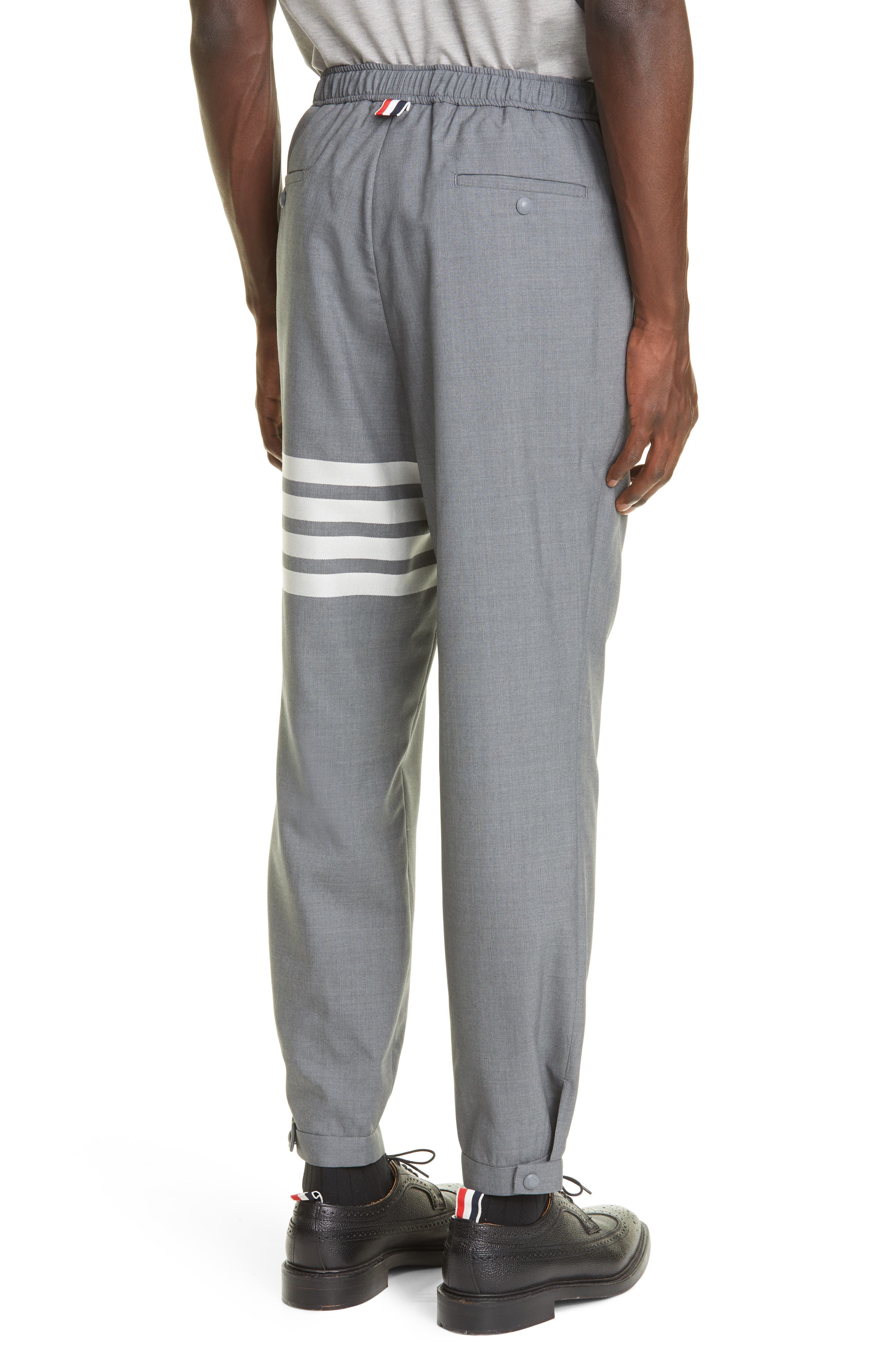 Thom Browne 4-Bar Wool Track Pants in Med Grey at Nordstrom - 2