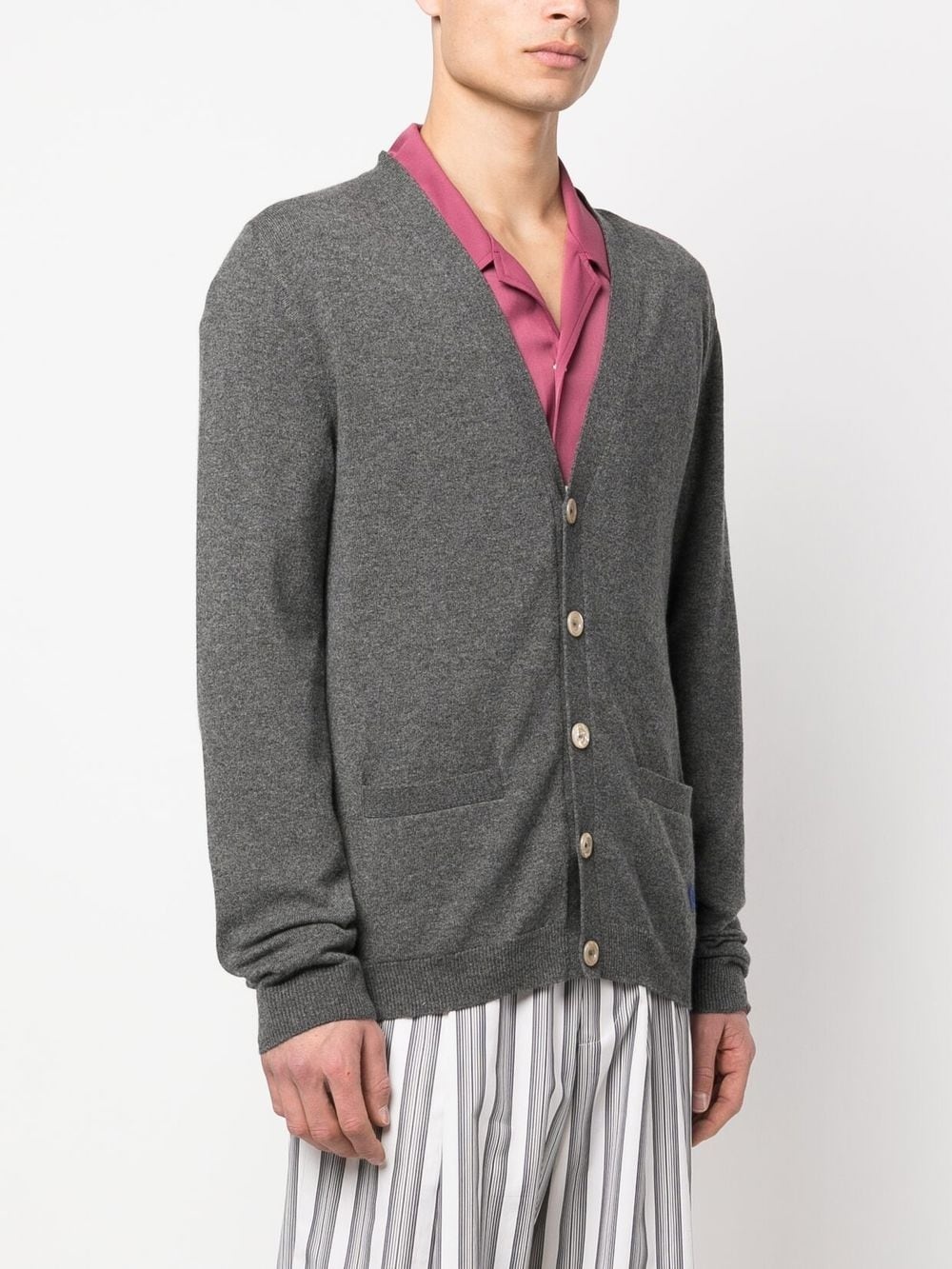 Horsebit-detail cashmere cardigan - 3
