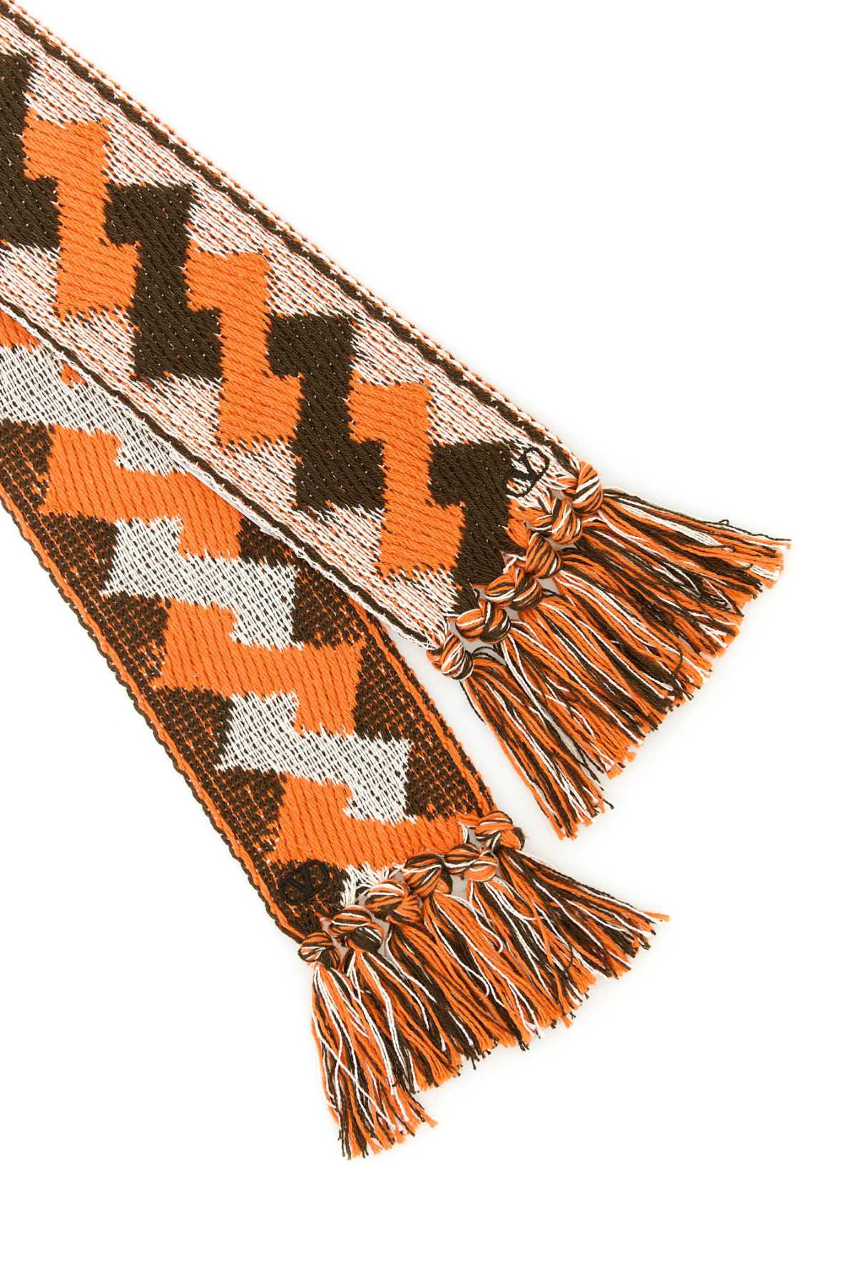 Valentino Garavani Men Embroidered Jacquard Scarf - 2