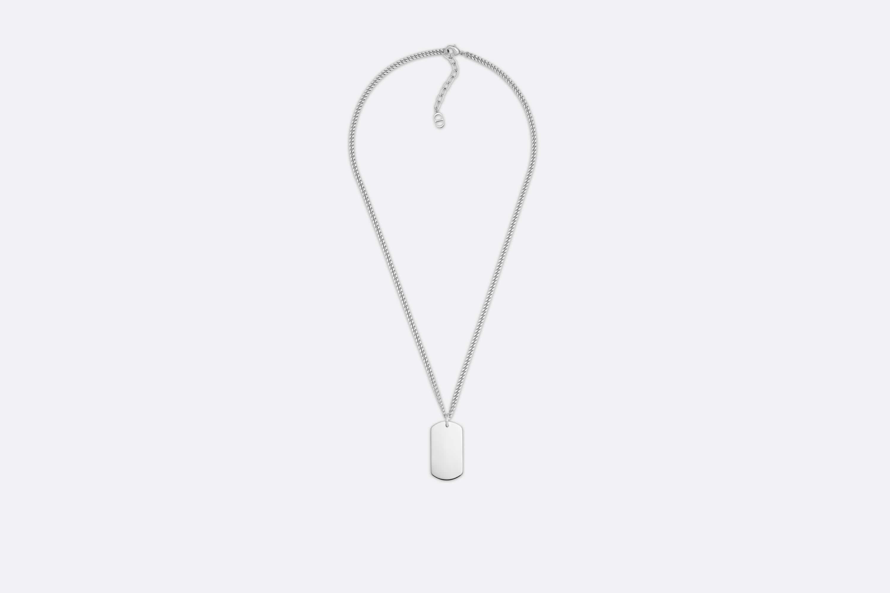 Dior CD Couture Plate Pendant Necklace | REVERSIBLE