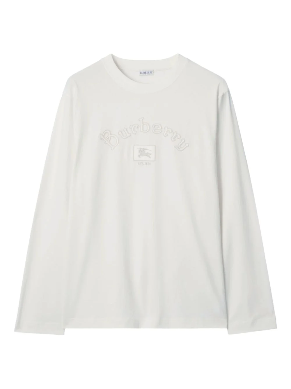 embroidered-logo cotton long-sleeve T-shirt - 1
