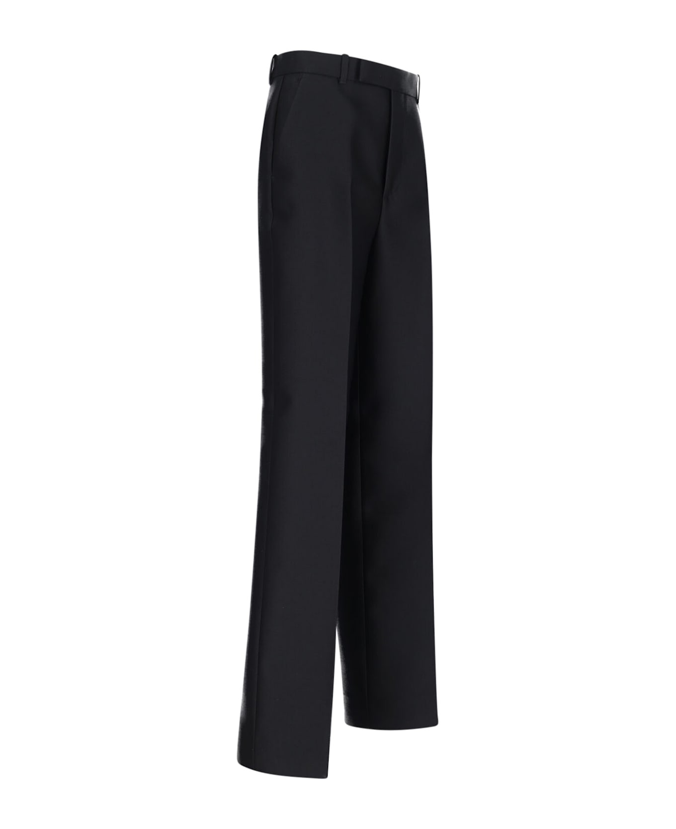 Wool And Silk Straight Pants - 3
