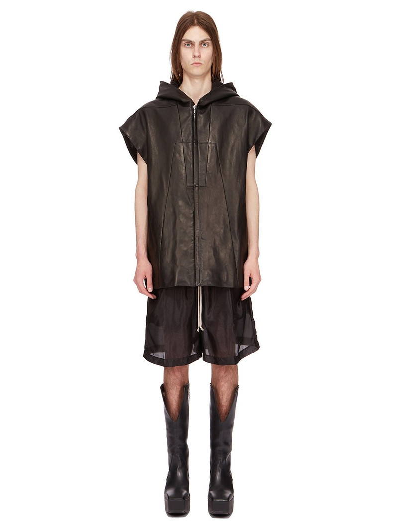 leather zipped gilet 9