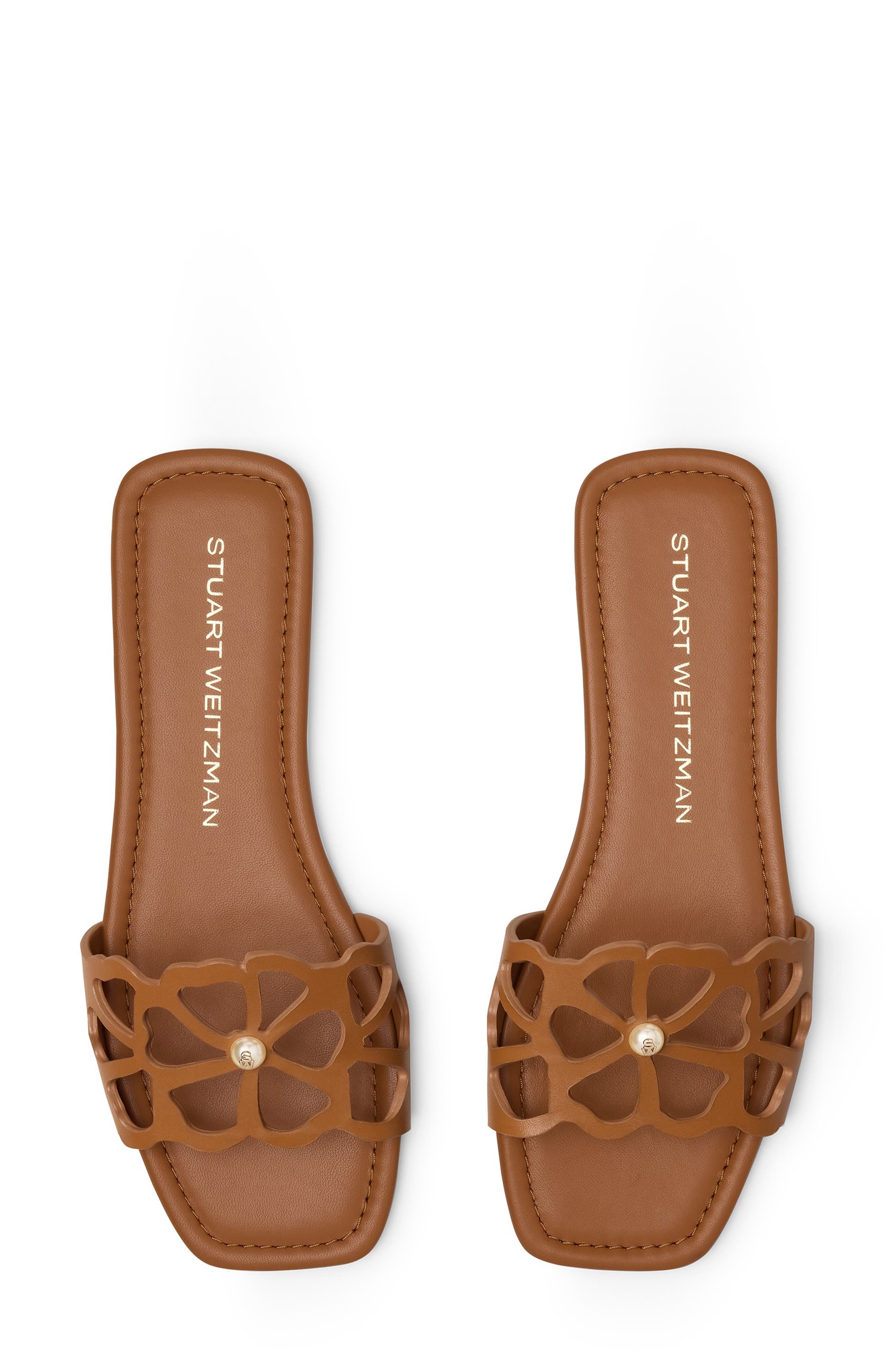 Stuart Weitzman Jasmine Cutout Slide Sandal in Macchiato at Nordstrom - 4
