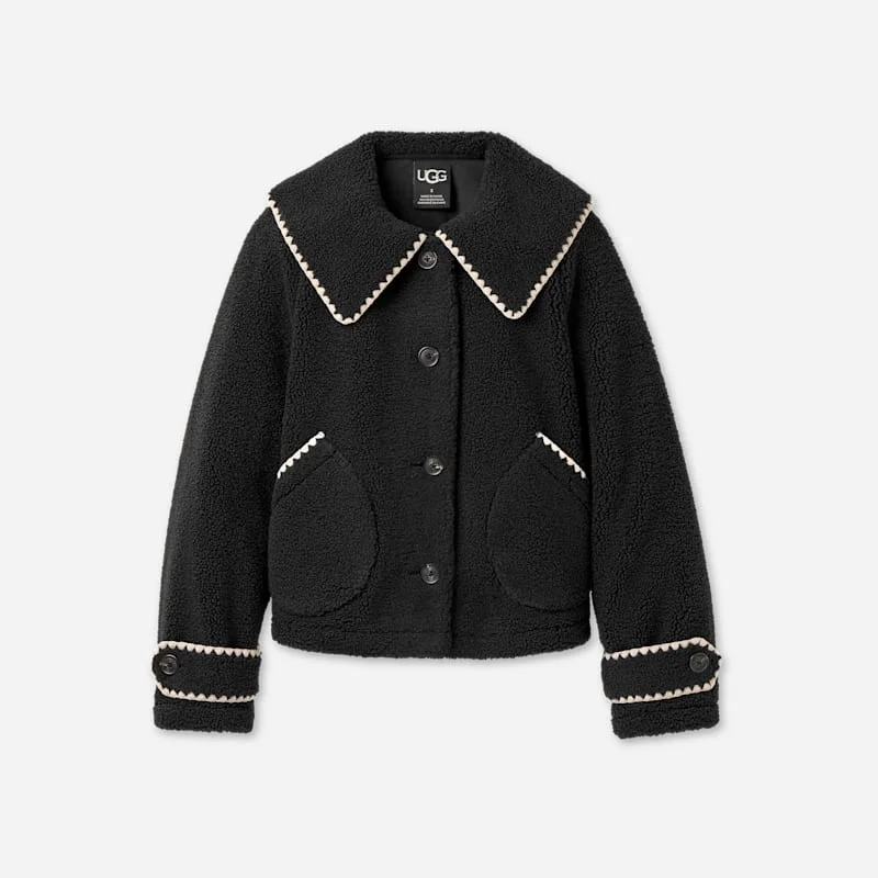 ® Women's Nikia Collared Jacket in Black - 1