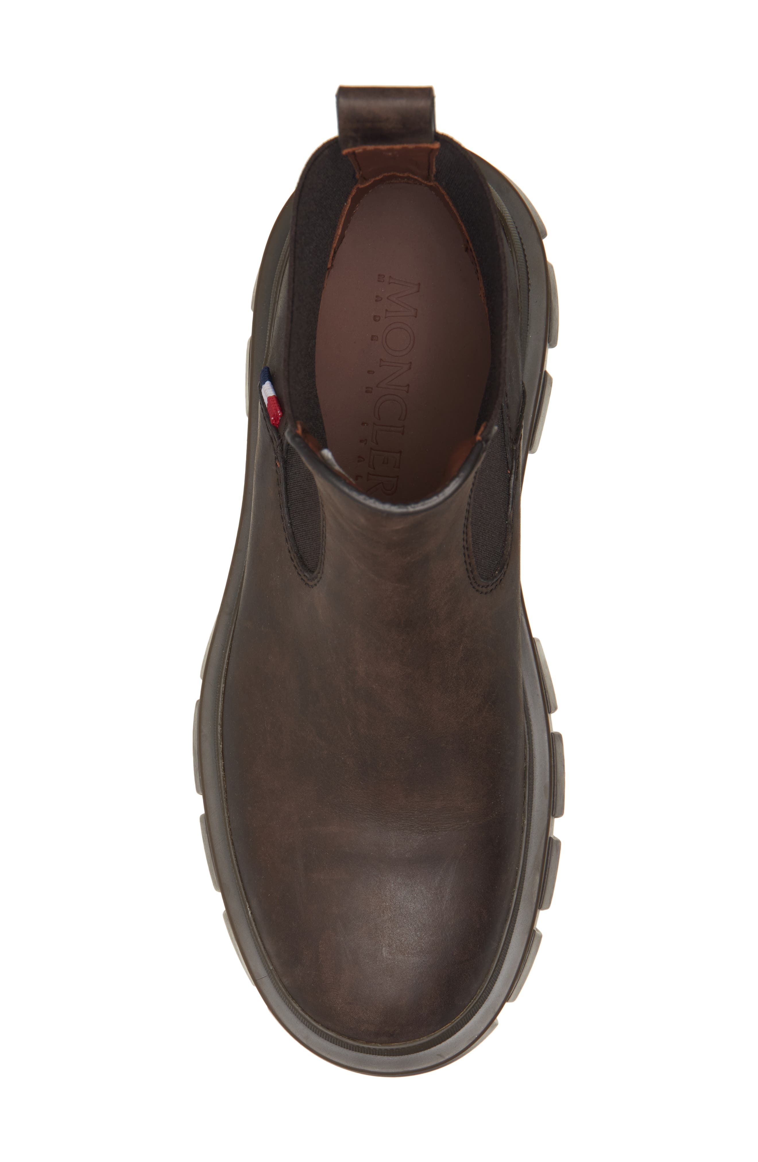Moncler Hevea Lug Sole Chelsea Boot in Coffee Bean at Nordstrom - 5