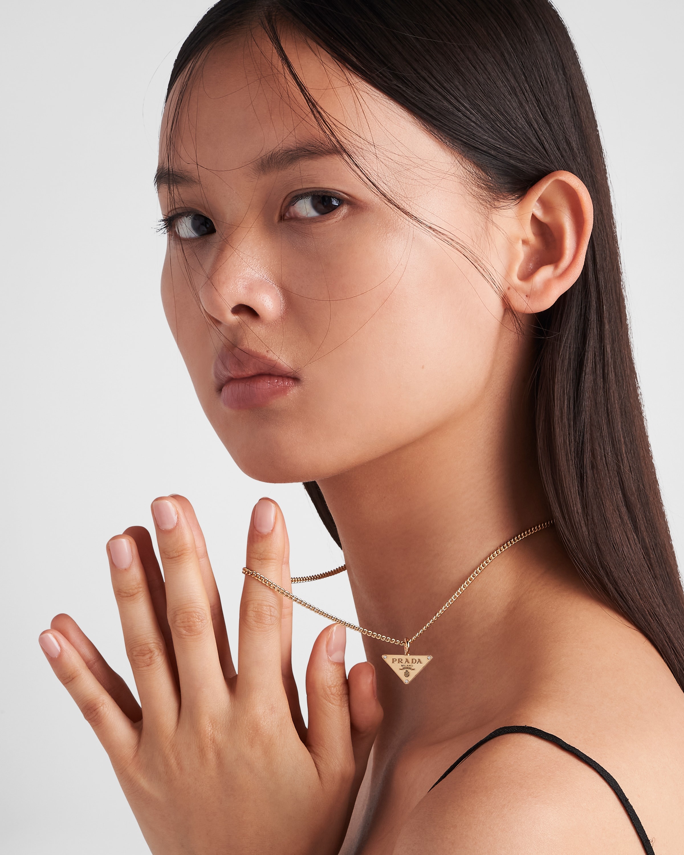 Eternal Gold pendant necklace in yellow gold with diamonds - 2