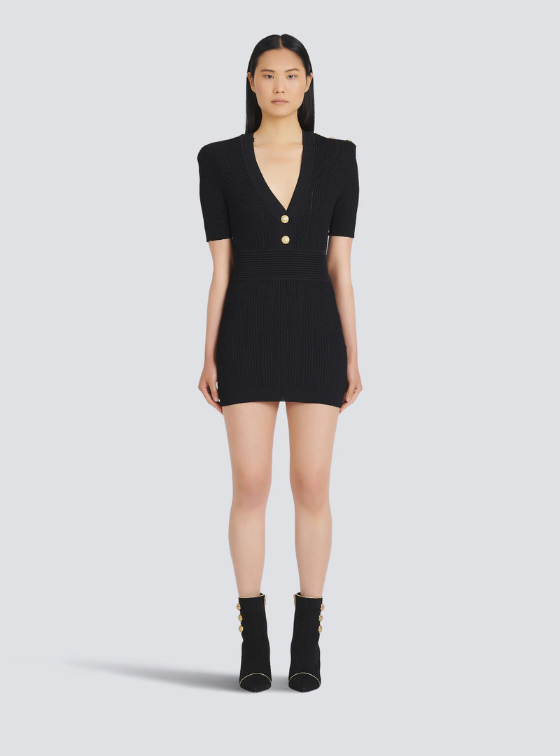 Short eco-designed knit dress 3