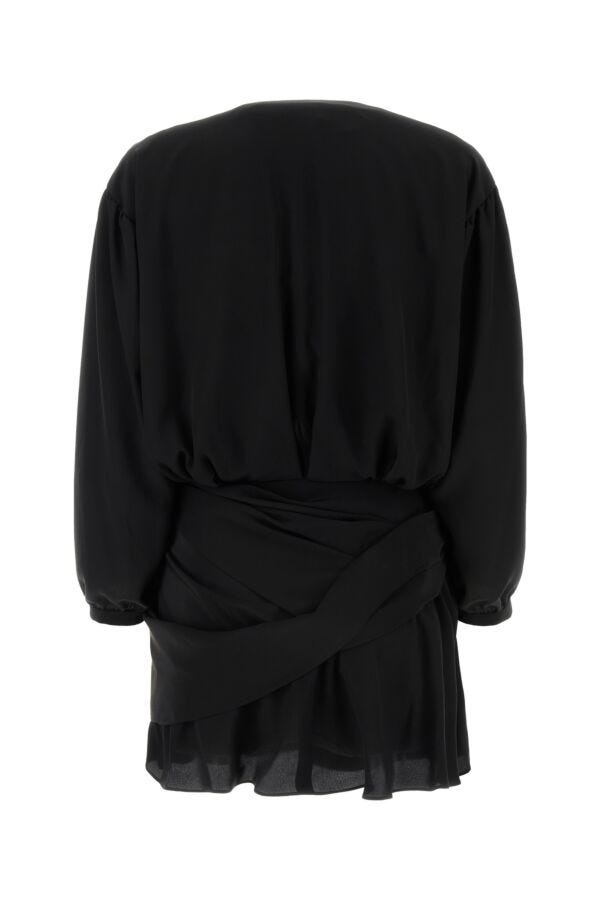 ワンピース Balenciaga Black Crepe Mini Dress BALENCIAGA Crepe mini dress | netaporter | REVERSIBLE