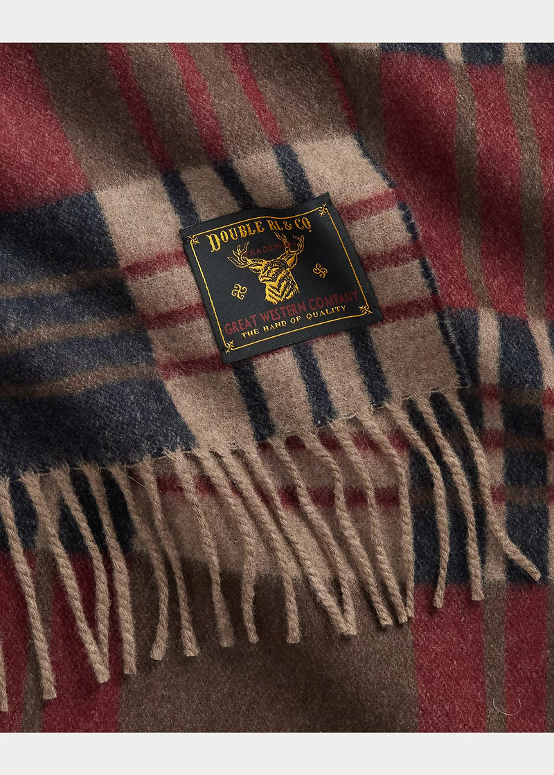 Patterned Wool-Cashmere Scarf 6