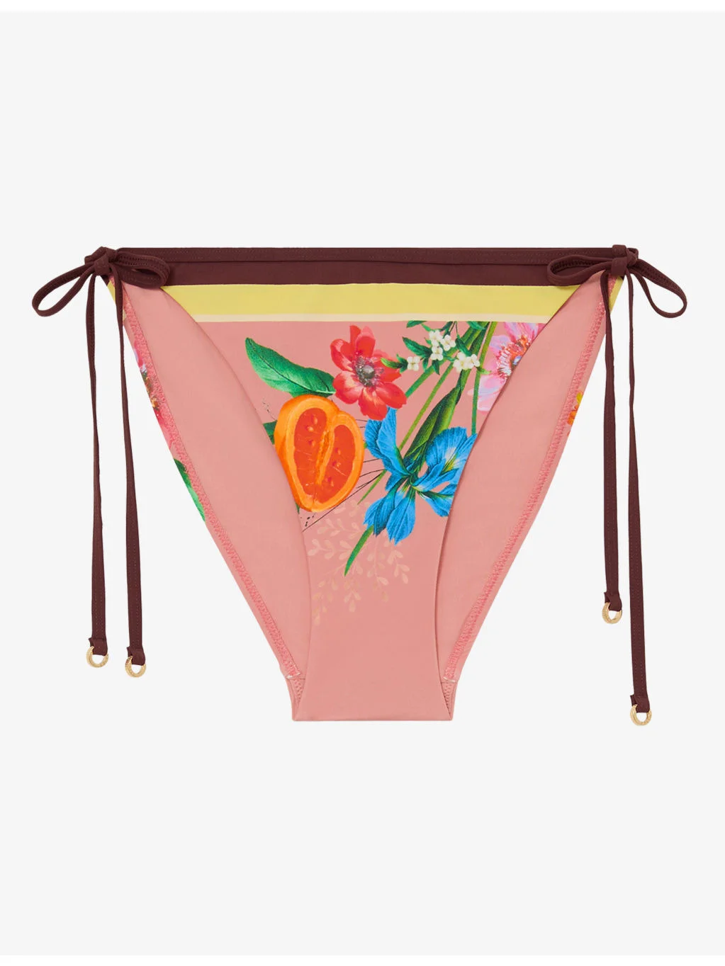 Tina Tropical-Print Bikini Bottoms - 1
