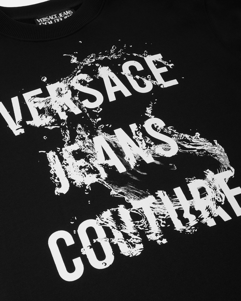 VERSACE JEANS COUTURE Printed Cotton-Jersey Sweatshirt outlook