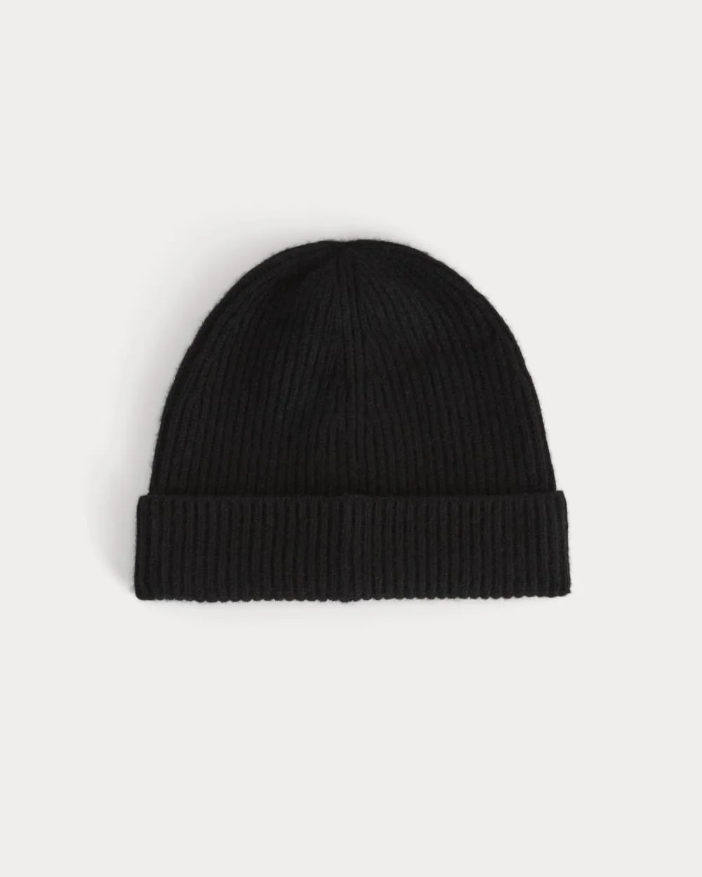 THE CASHMERE RIBBED BEANIE - 1