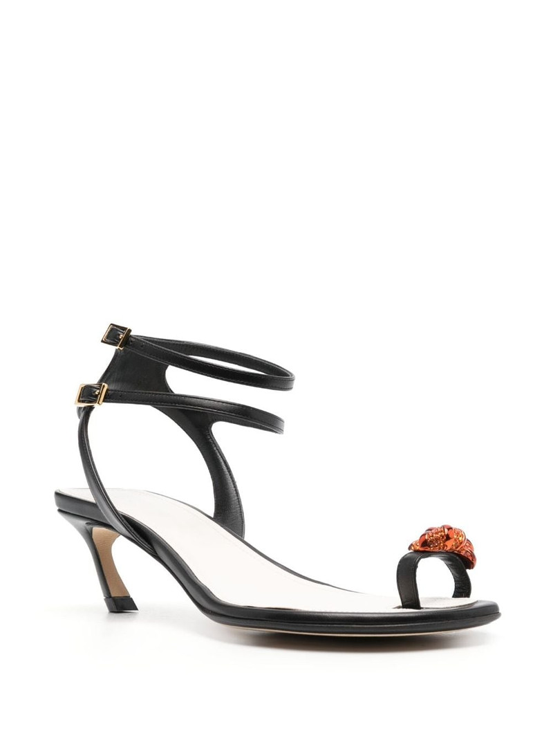 Lanvin Swing 55mm knot-embellished sandals outlook