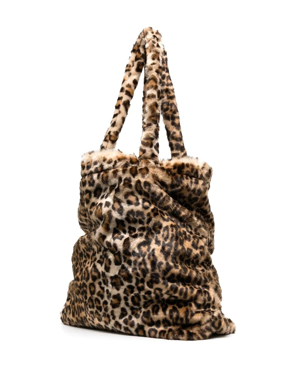 leopard-print oversize tote bag - 3