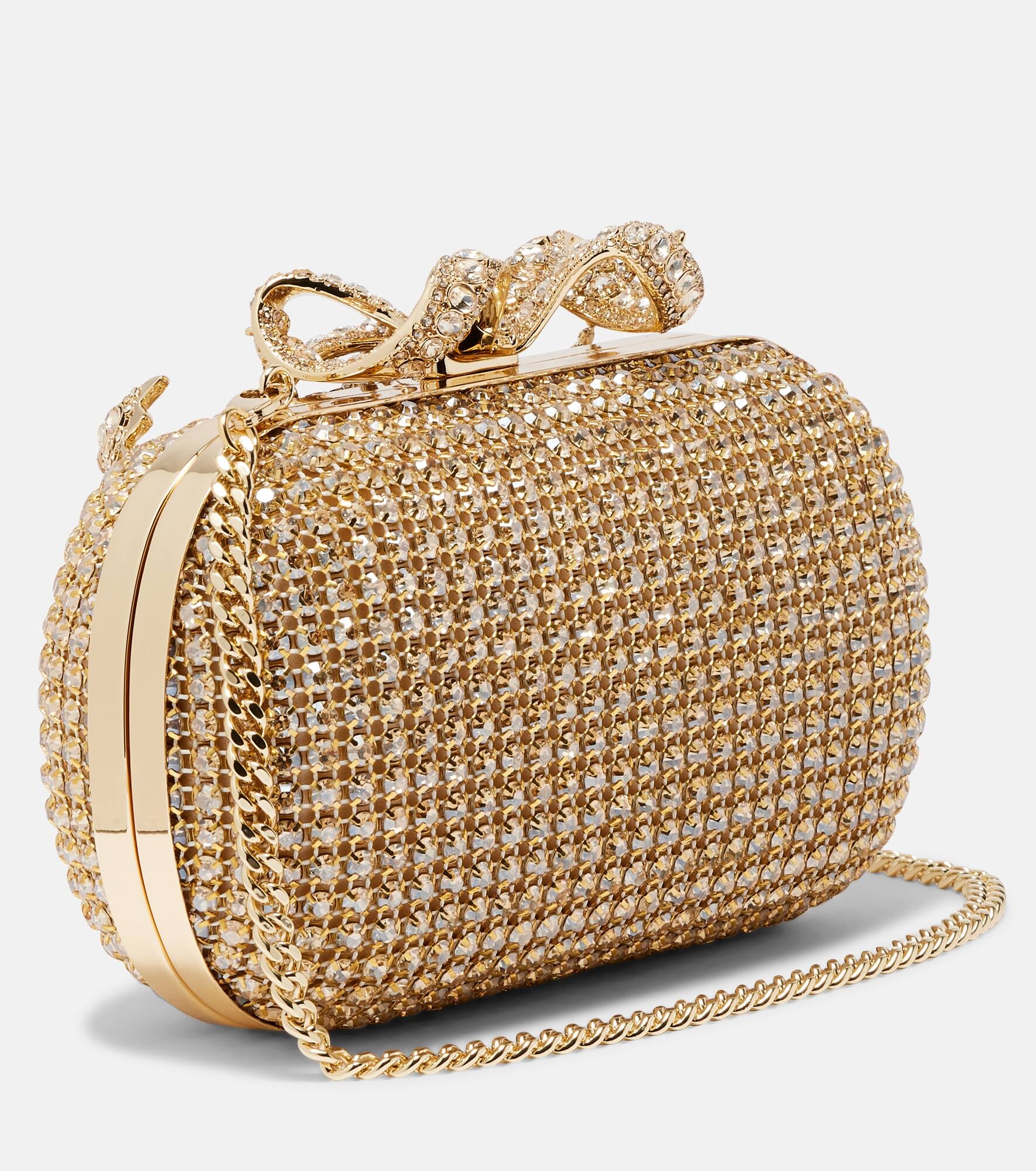 Bow-detail chainmail clutch - 4