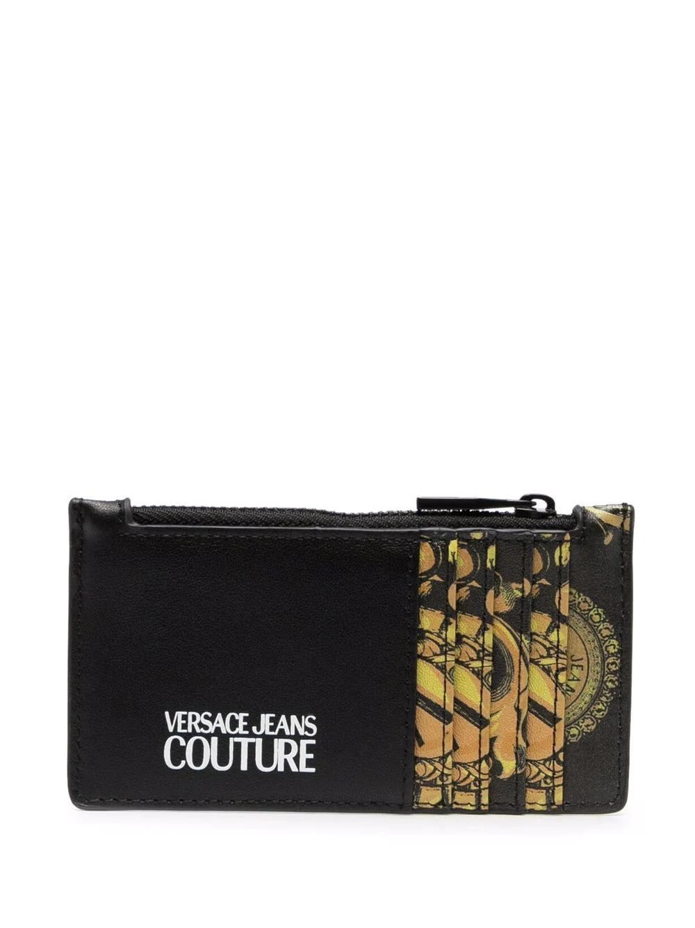 baroque-print faux-leather wallet - 2