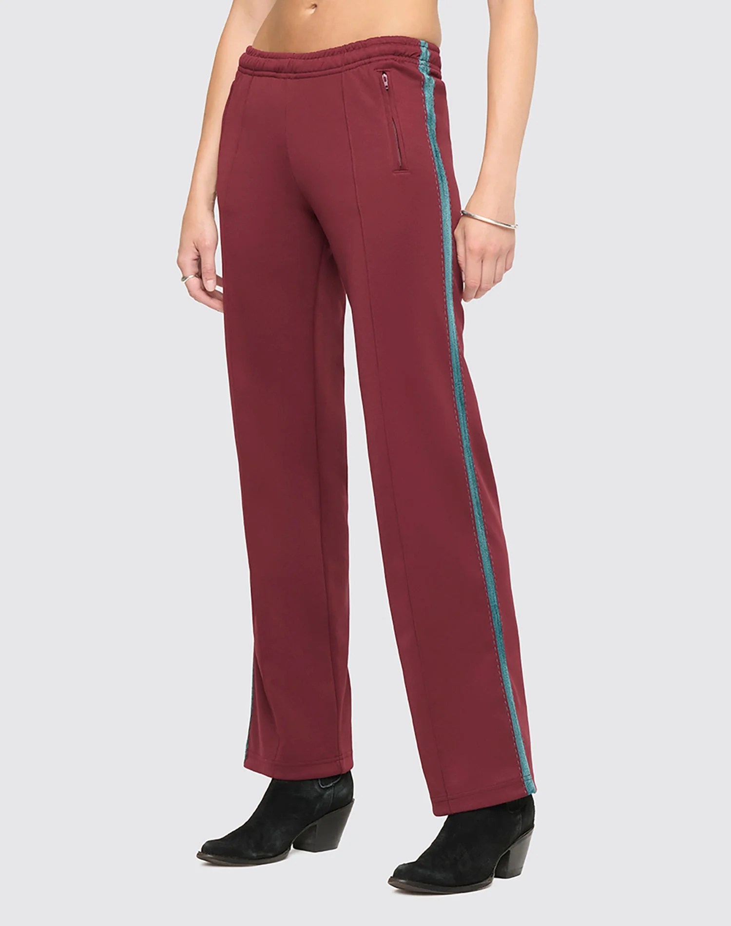 Sunland Track Pant - Mulberry And Teal - 1