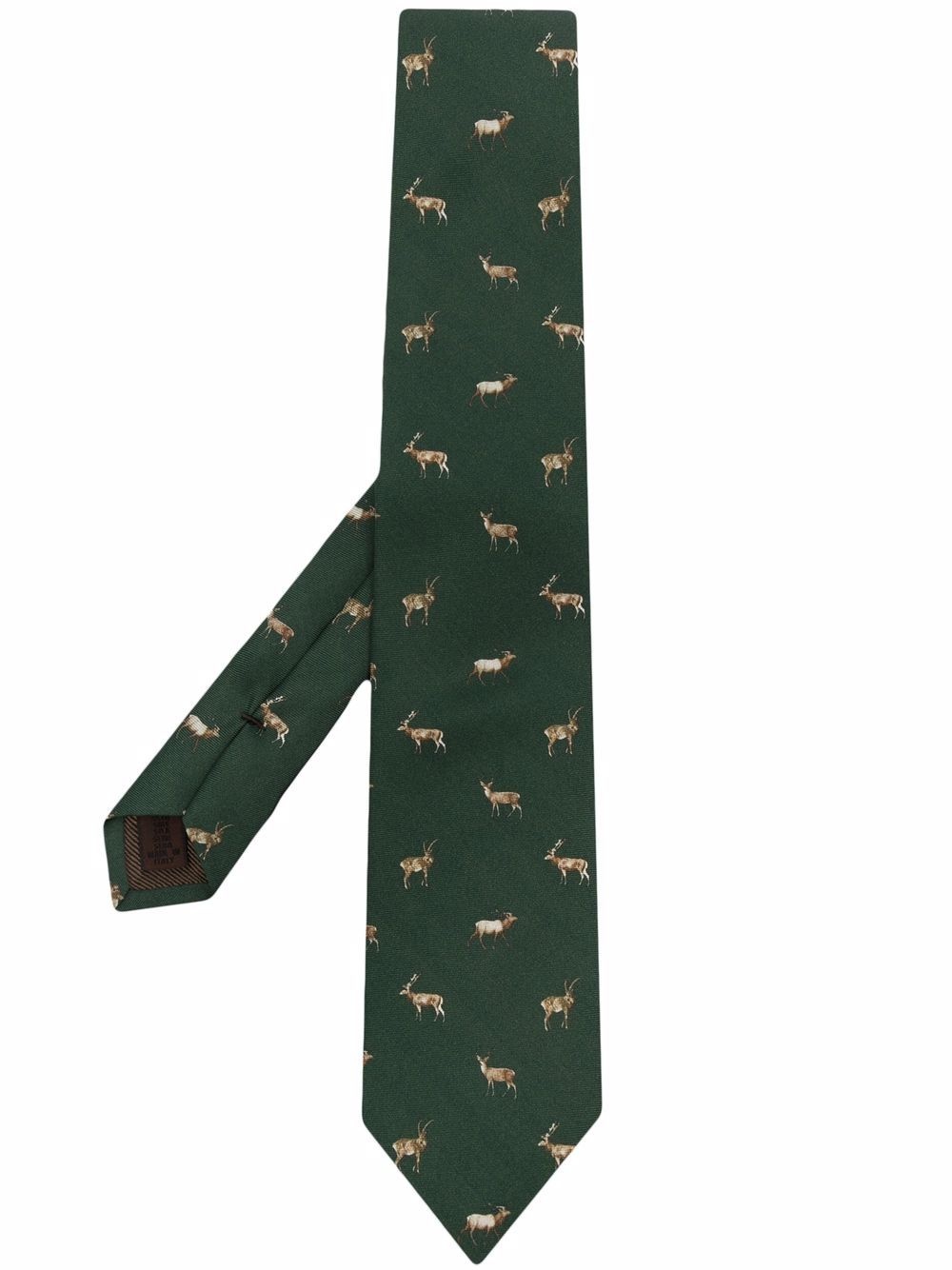 animal-print tie - 1