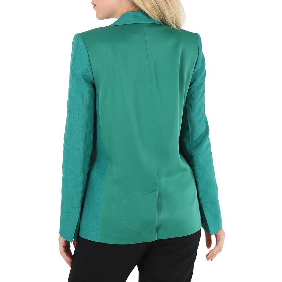 Victoria Beckham Ladies Green Slim Jacket, Brand Size 6 (US Size 2) - 4