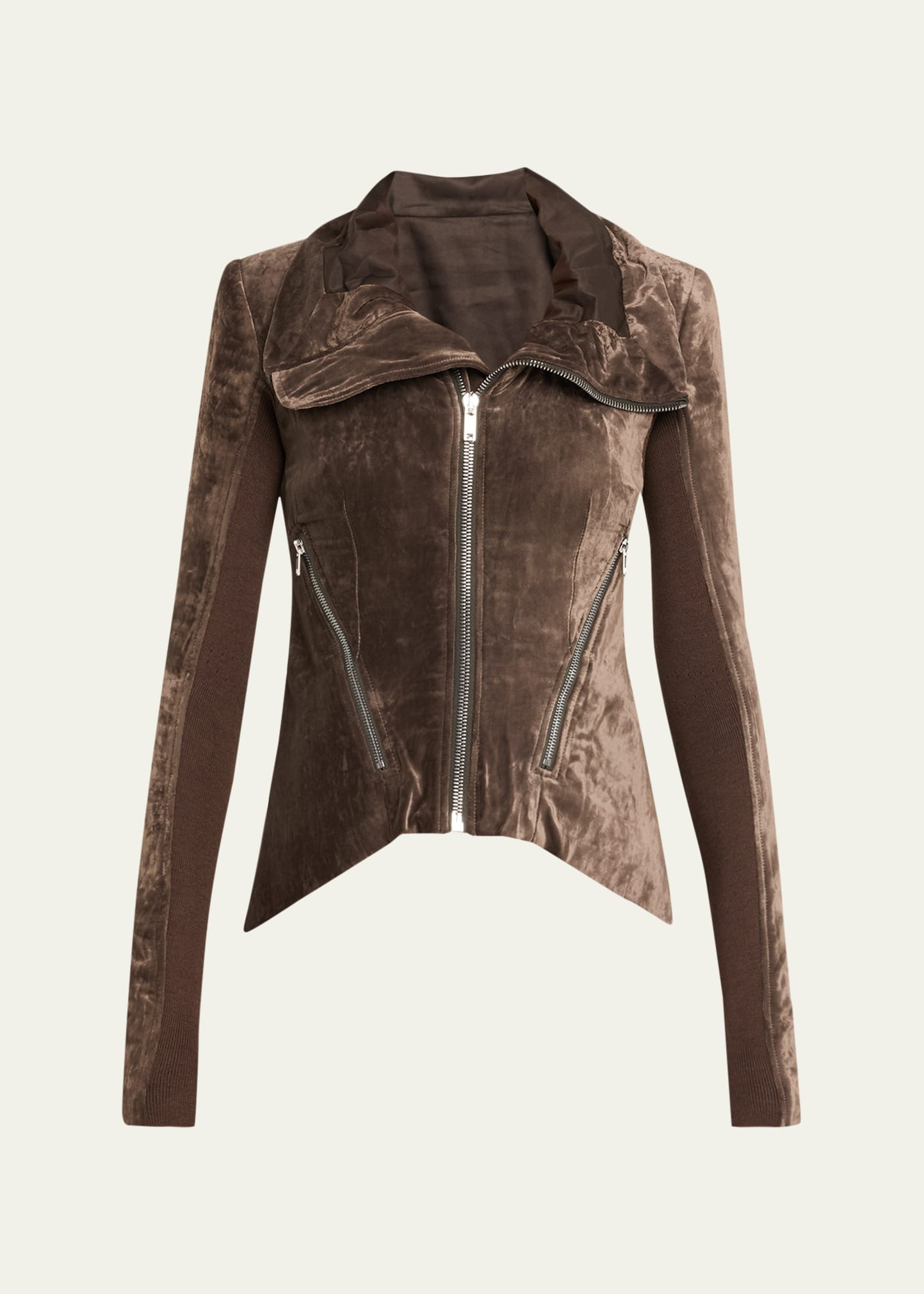 Naska Velvet Zip Biker Jacket - 1
