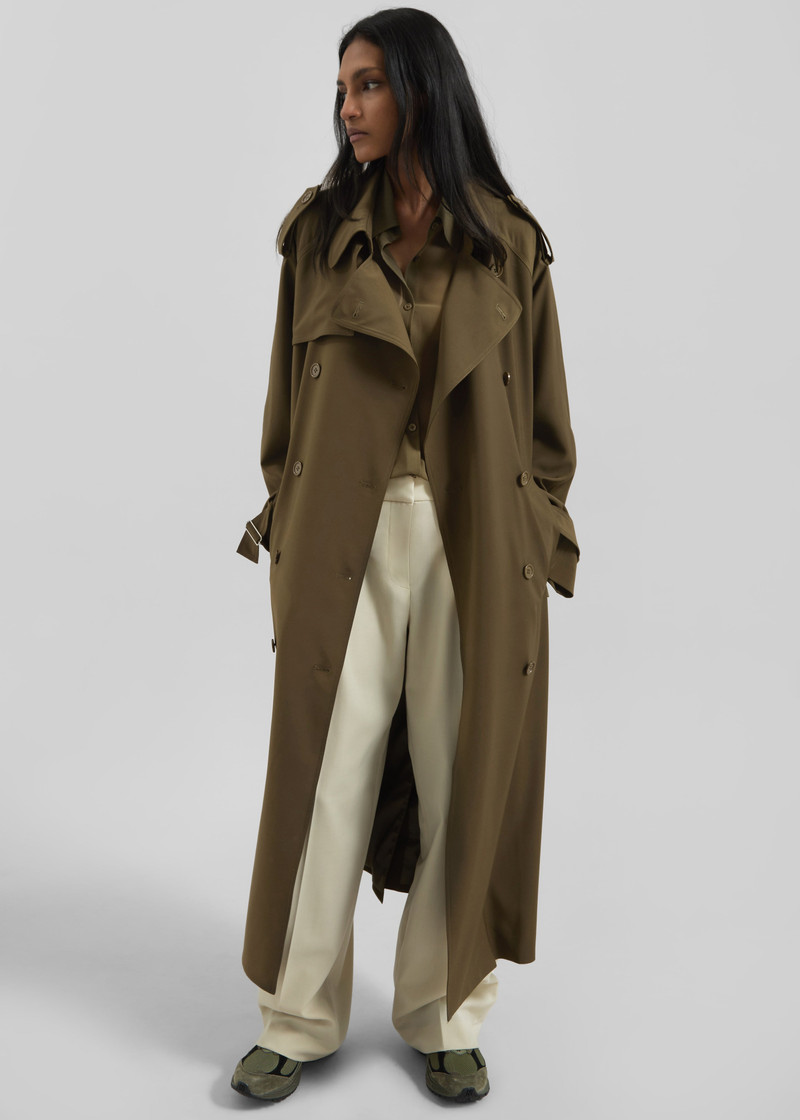 Veyron Trench Coat - Khaki 11