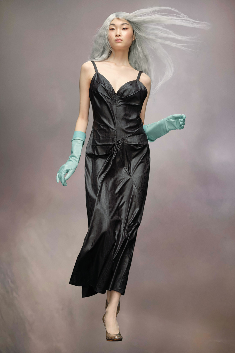 Maison Margiela Poly moiré dress outlook