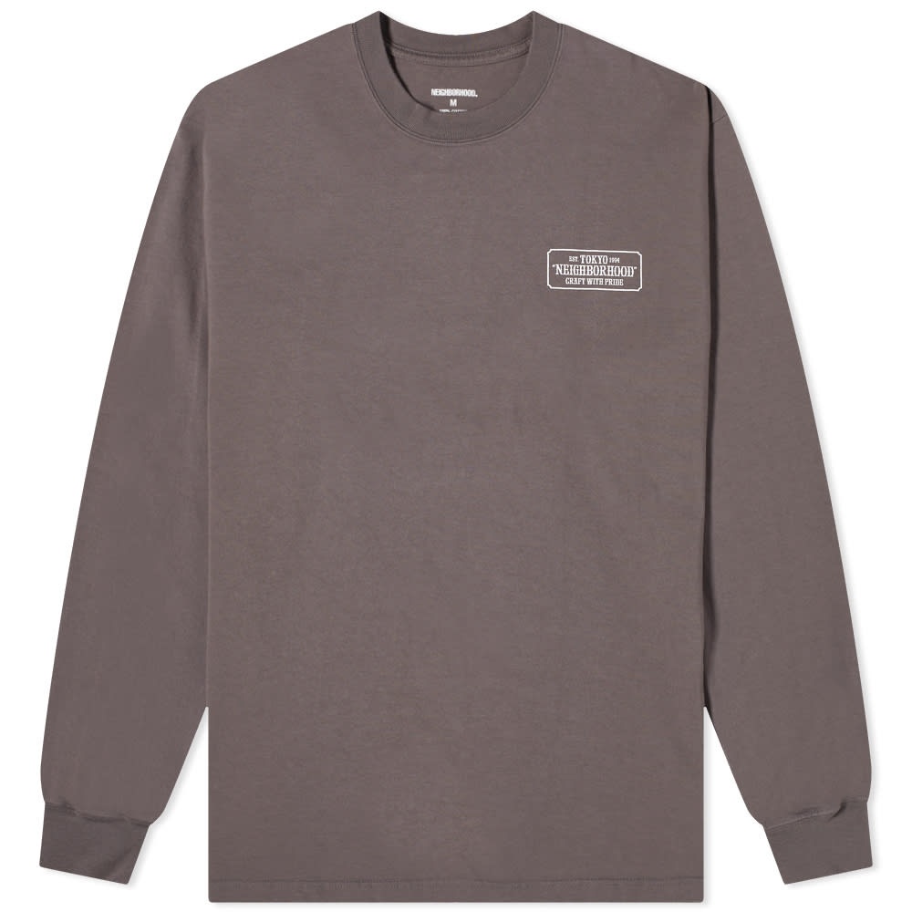 Neighborhood Long Sleeve Bar & Shield Tee - 1