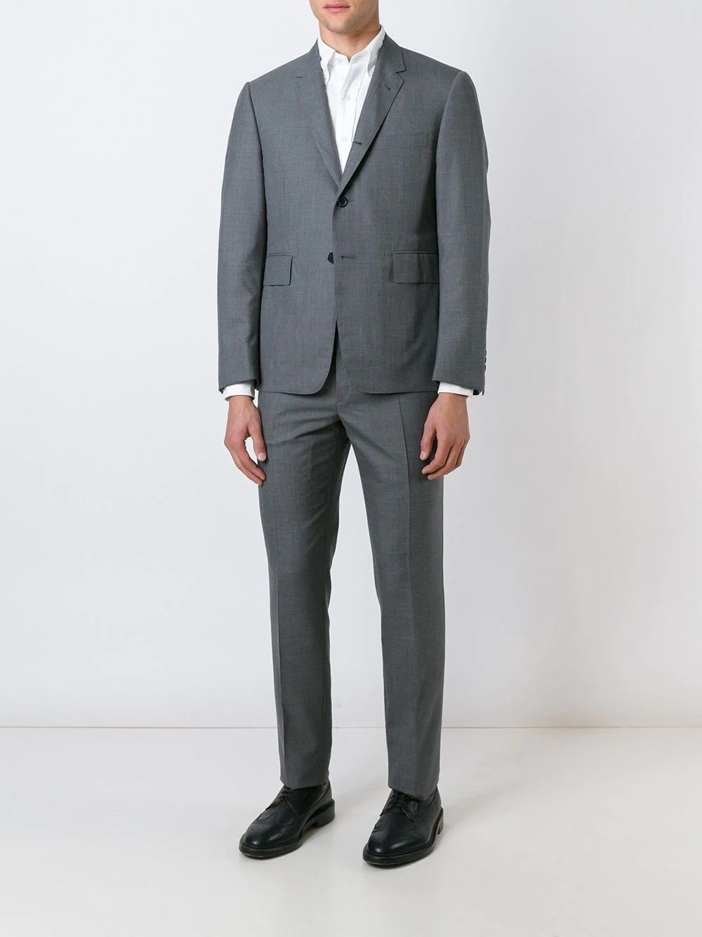 Classic Plain Weave Suit in Super 120s Wool - 2