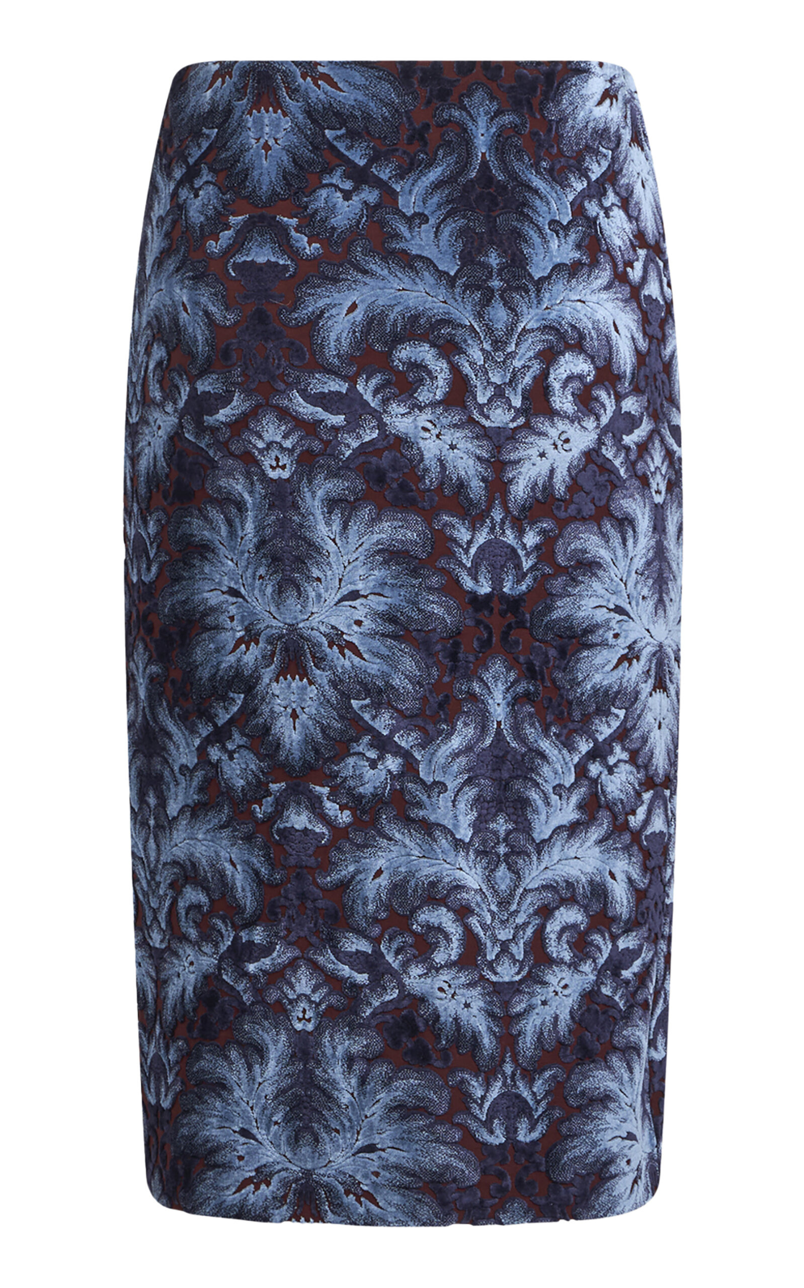 Jersey Midi Pencil Skirt floral - 2