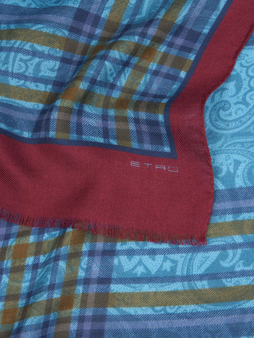 plaid scarf - 2