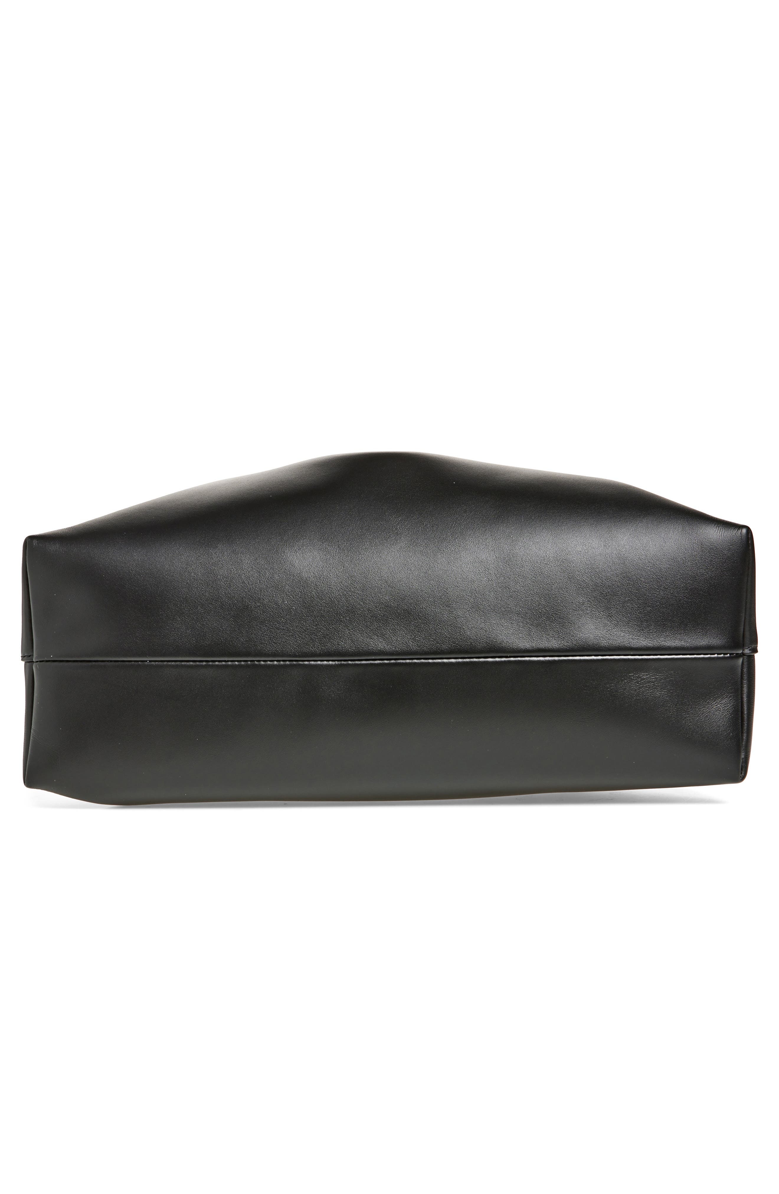 Jimmy Choo Cinch M Leather Bucket Bag in Black/Antique Silver at Nordstrom - 7