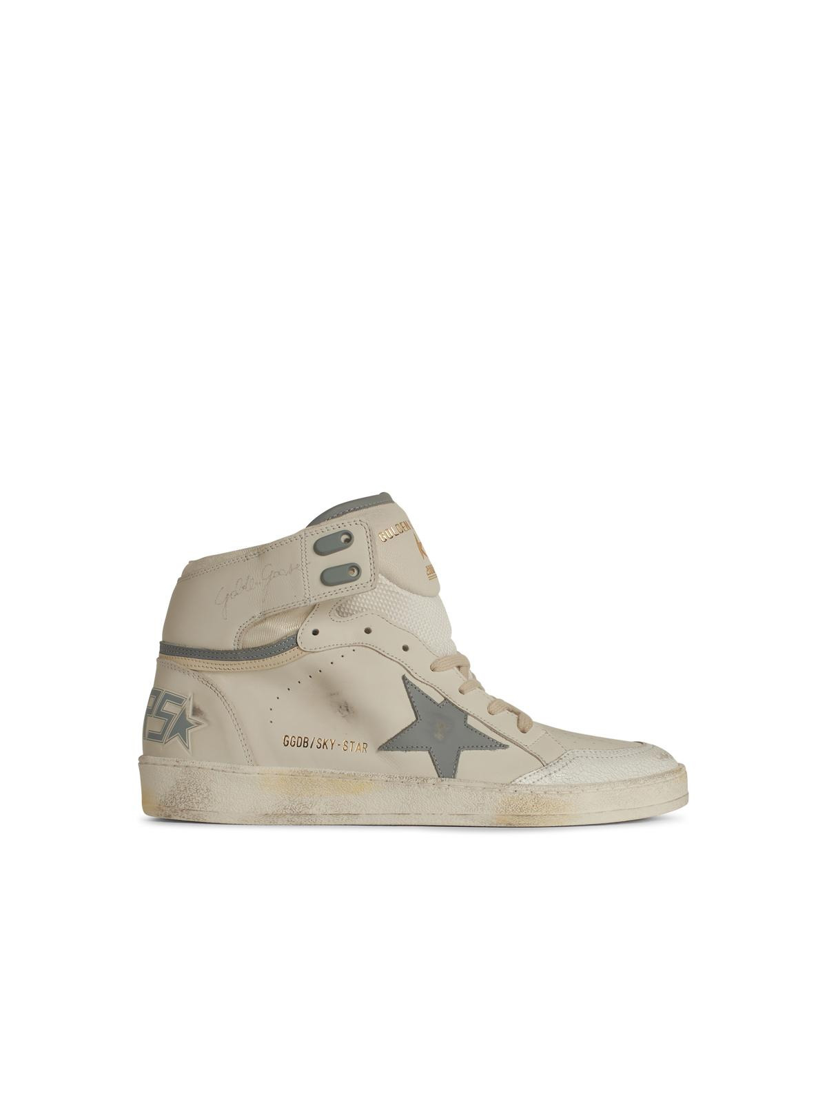 Golden Goose 'Sky Star' White Leather Sneakers Men - 1