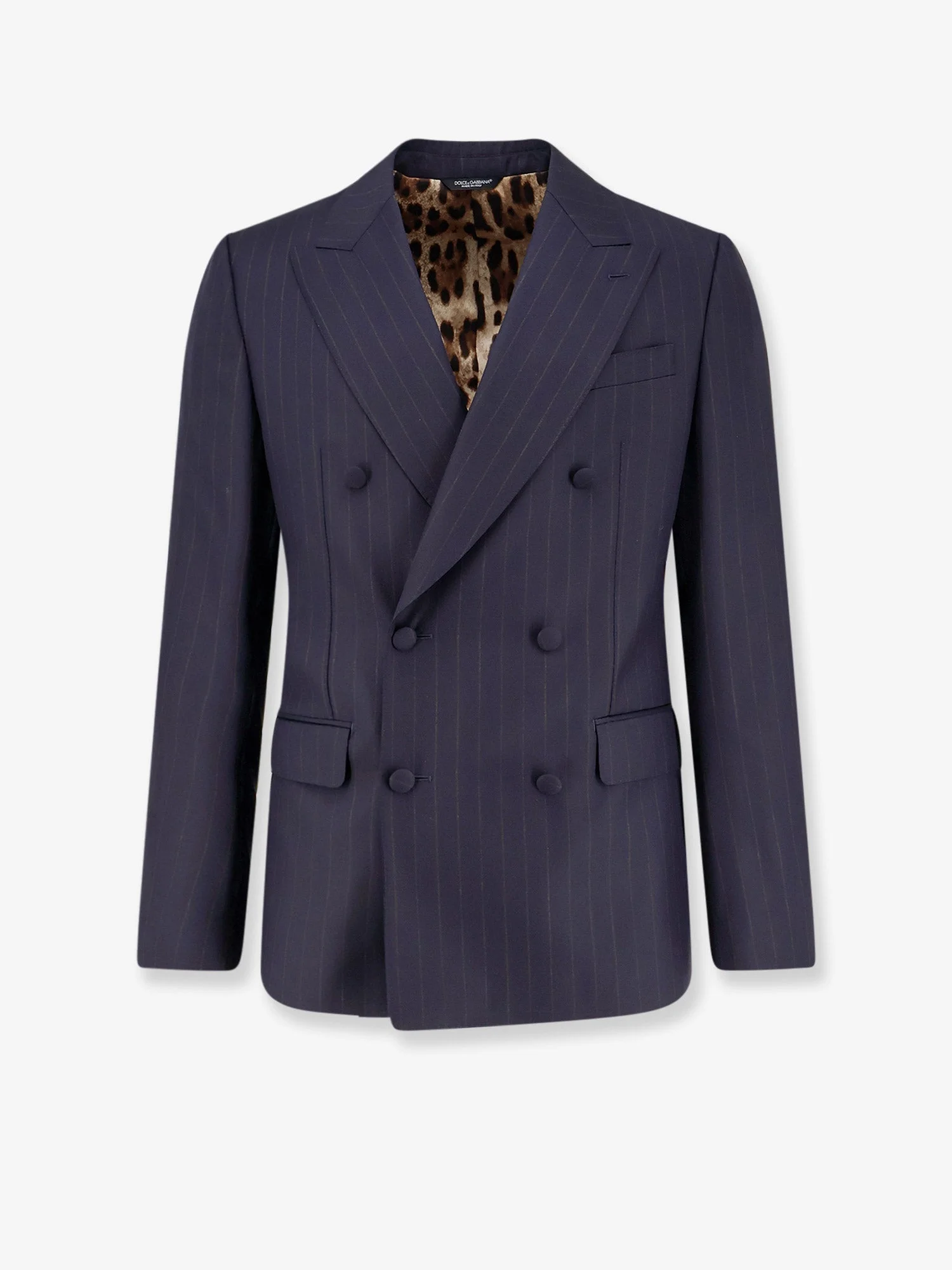Dolce & Gabbana Sicilia Virgin Wool Blazer With Pinstripe Motif - 1