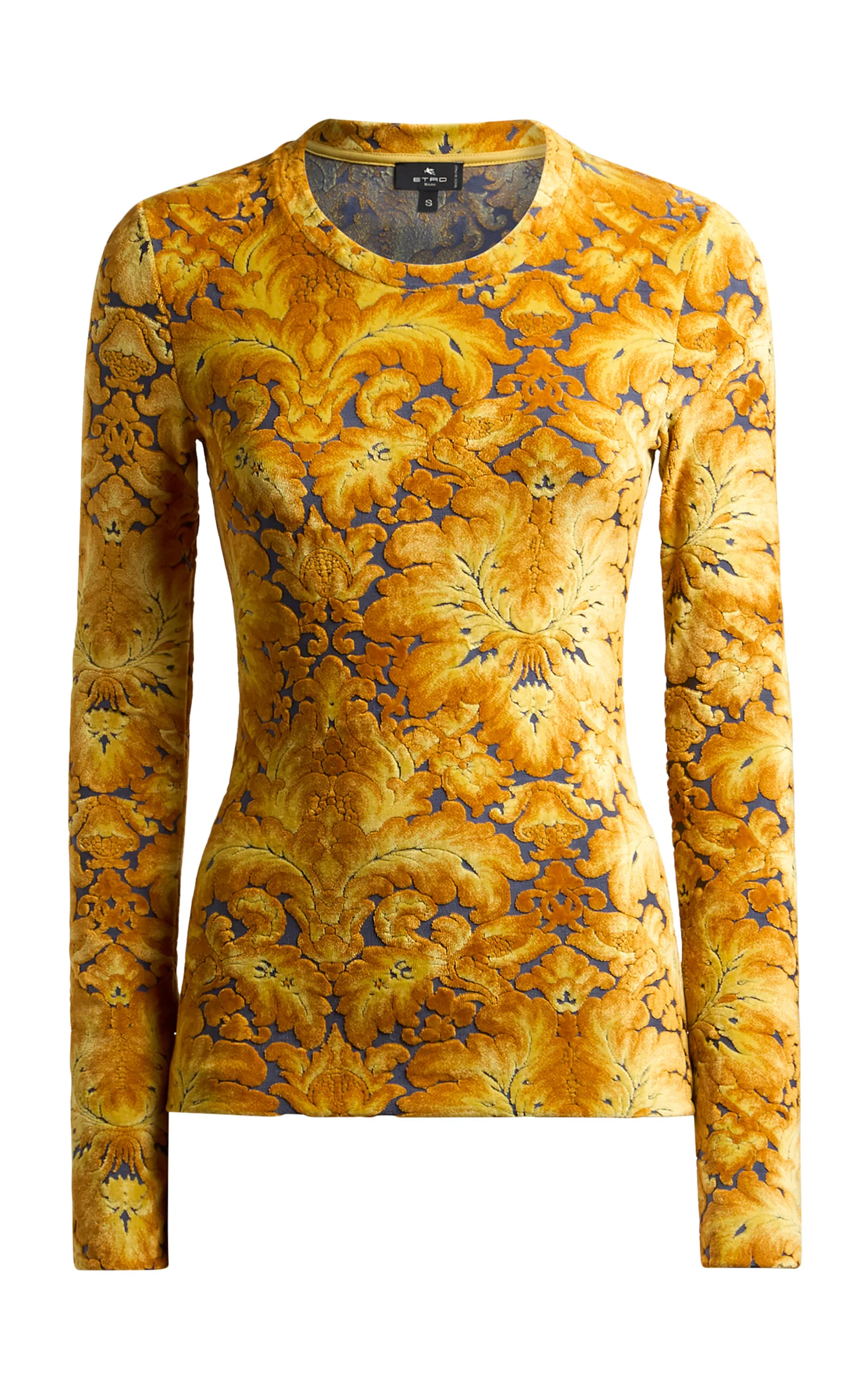 Printed Jersey Top yellow - 1