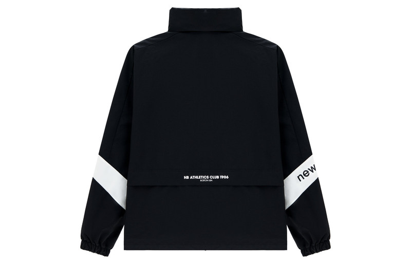 New Balance New Balance Lifestyle Jacket 'Black White' 5AD12103-BK outlook