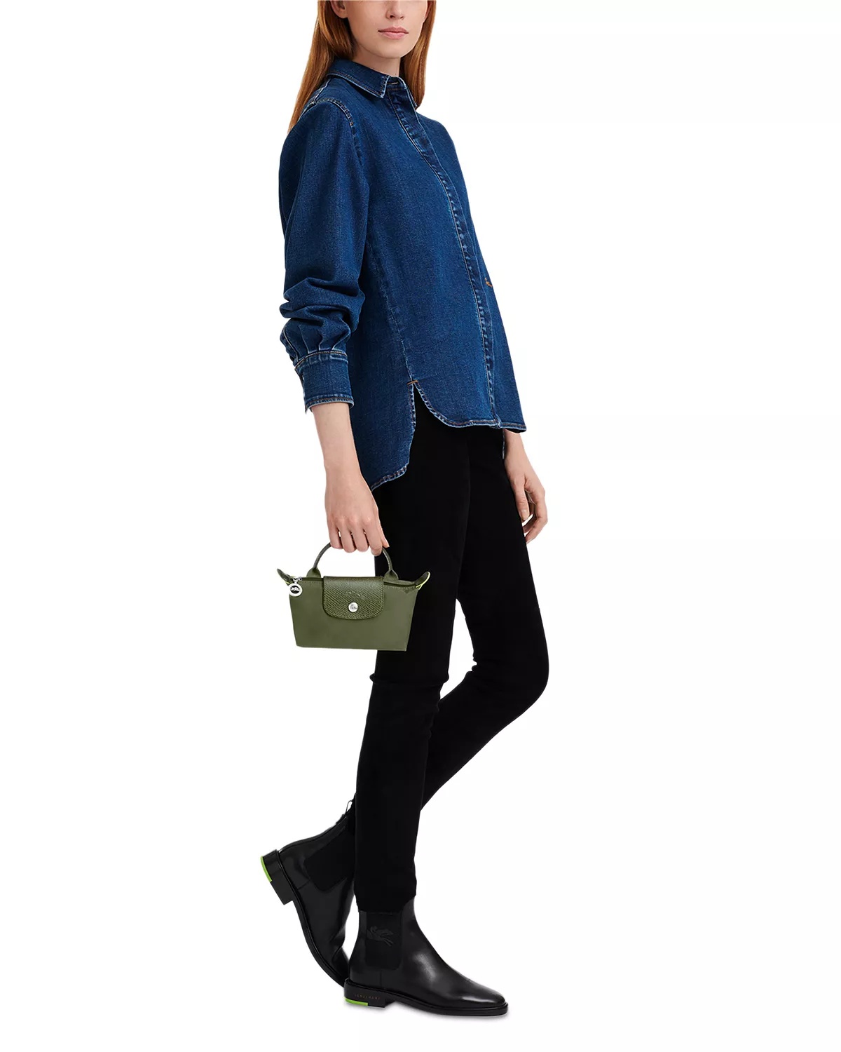 Le Pliage Green Mini Pouch - 2