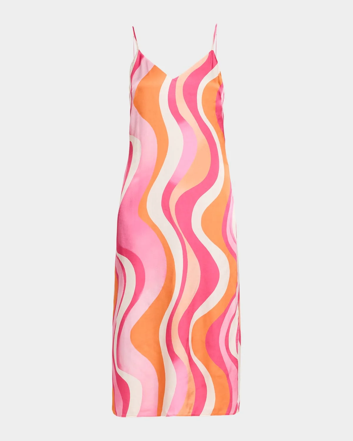 Shannon Satin Midi Dress - 1
