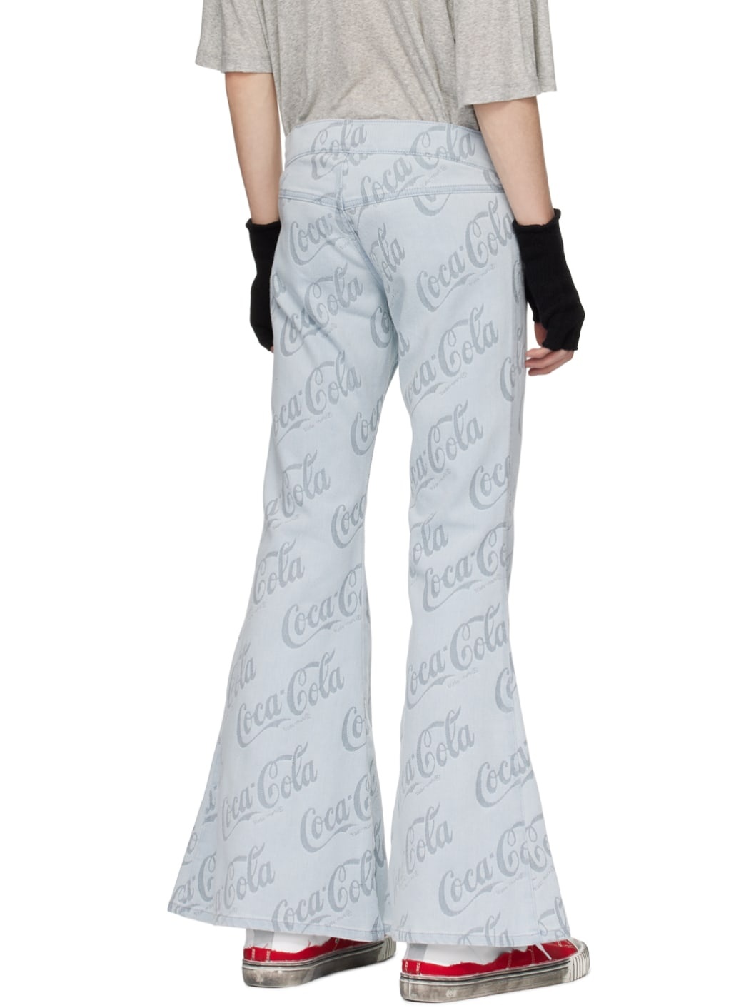 Blue Jacquard Jeans - 3