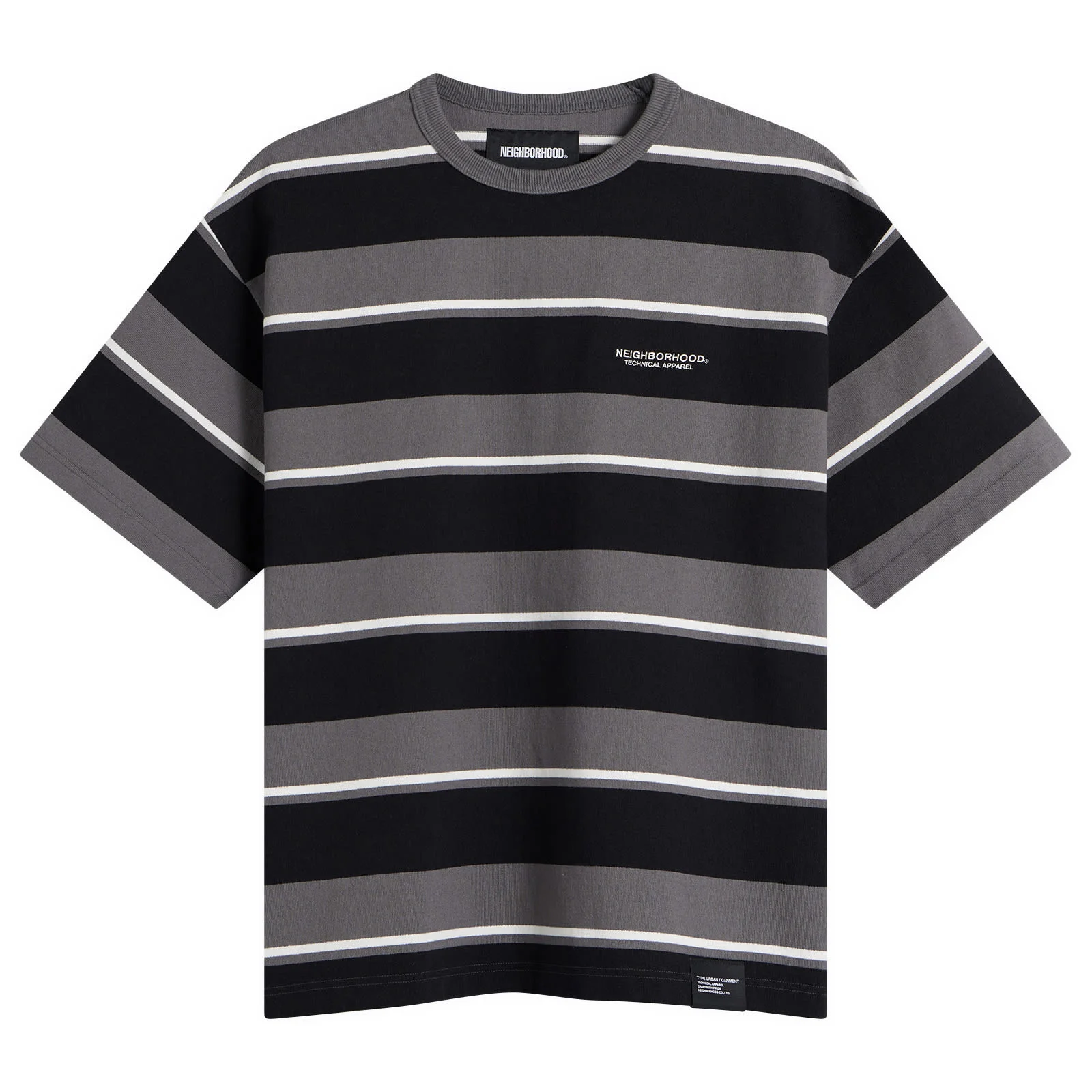 Neighborhood Border Stripe Logo T-Shirt - 1