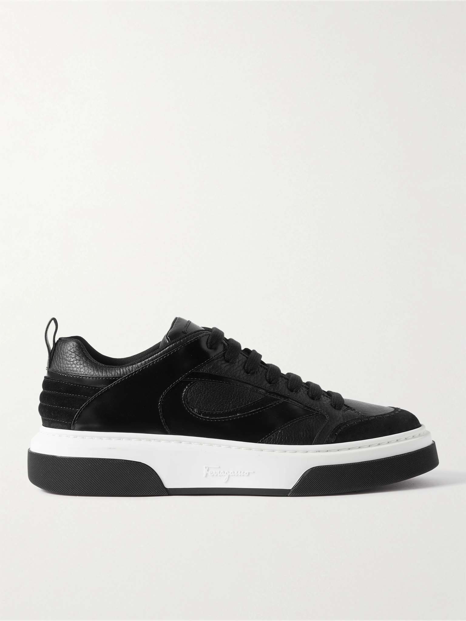 Suede and Leather Sneakers - 1
