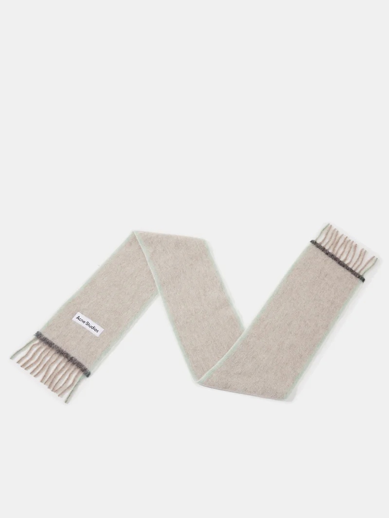 Scarf Acne Studios Matchesfashion Acne Studios Vally Stripe-edge
