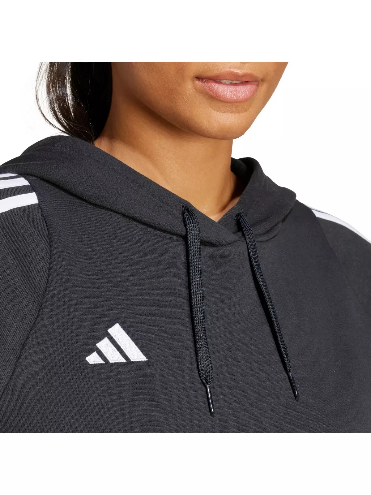 Women's Tiro 24 Soccer Sweat Hoodie -Black - 3