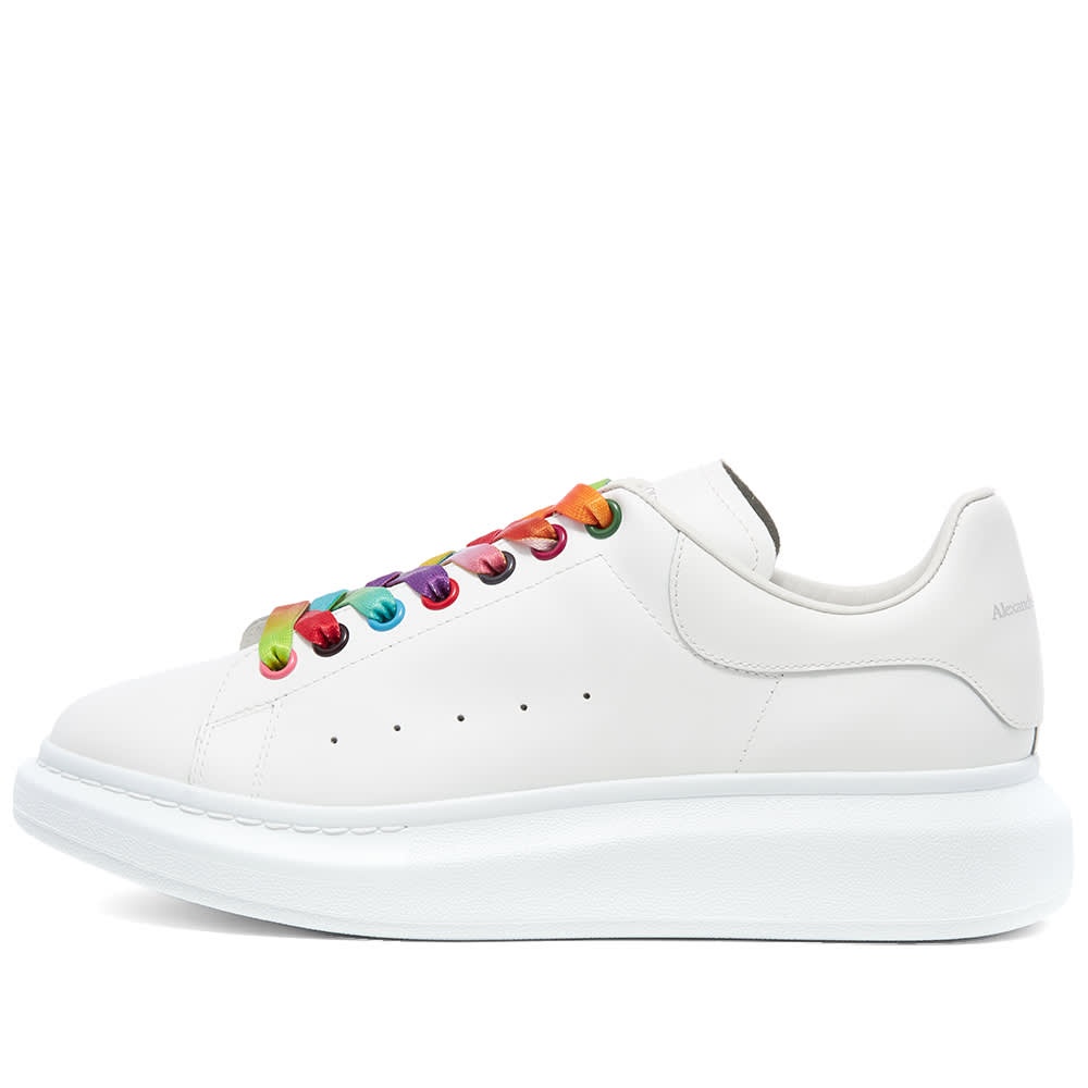 Alexander McQueen Multi Colour Eyelet Wedge Sole Sneaker - 2