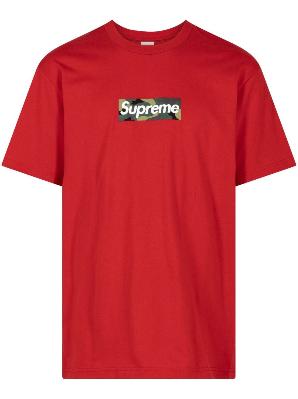 box logo cotton T-shirt - 1