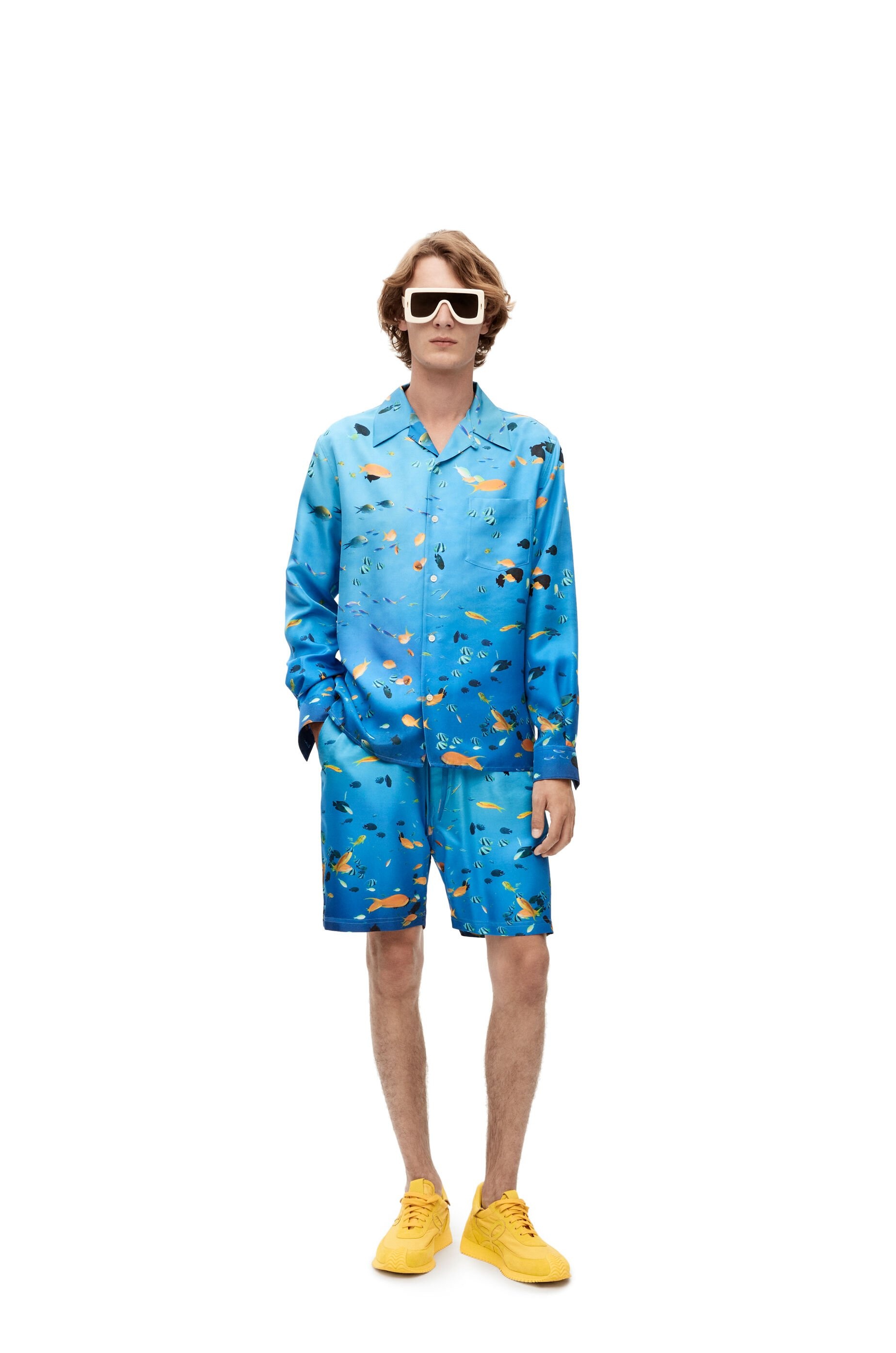 Aquarium shorts in silk - 2