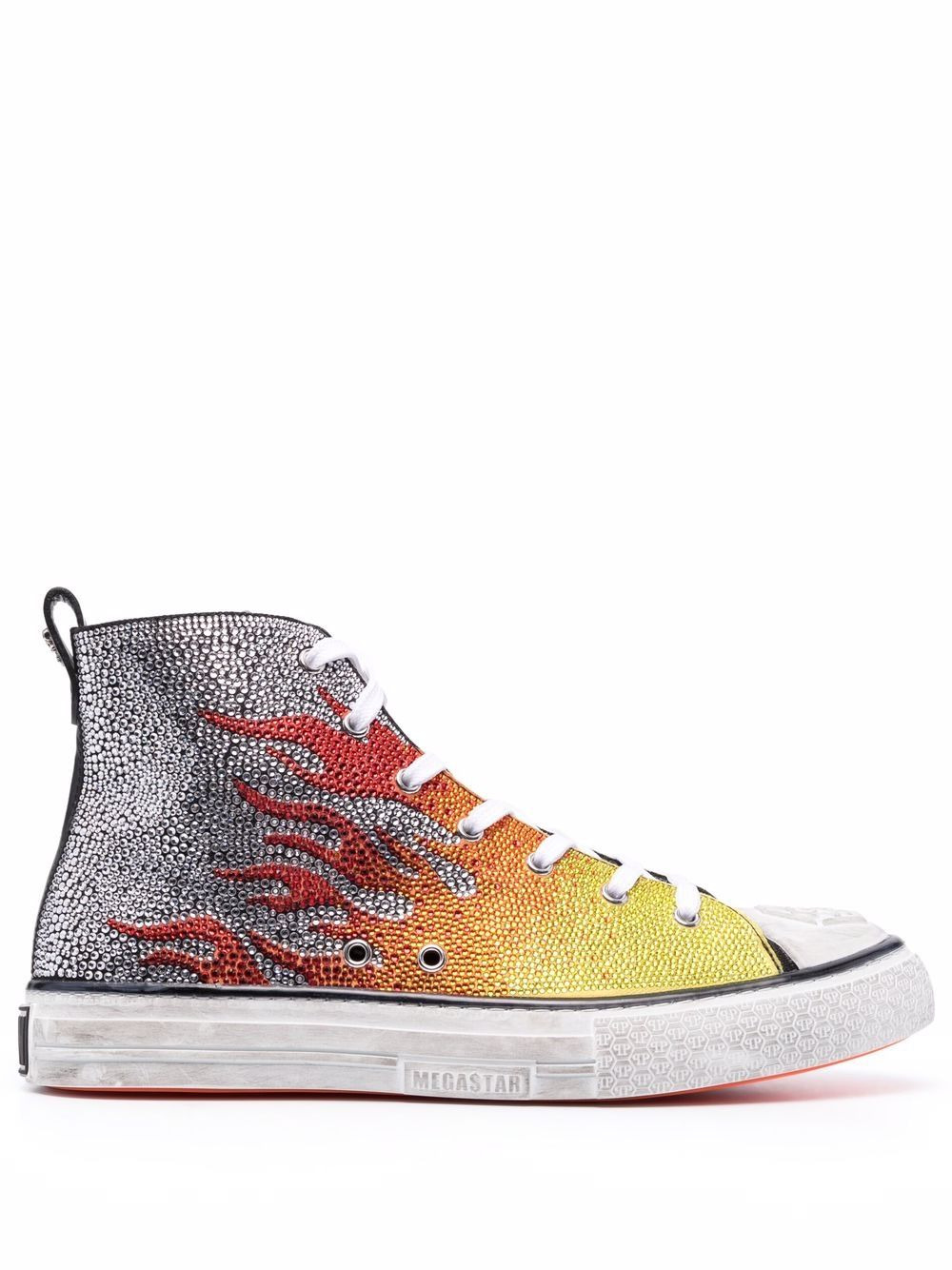 Flames Megastar high-top sneakers - 1