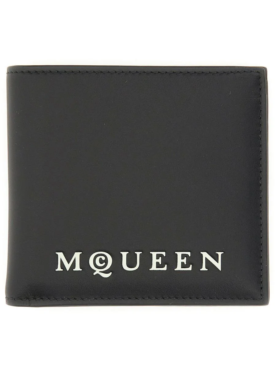 Alexander McQueen Bifold Wallet With Logo - 1